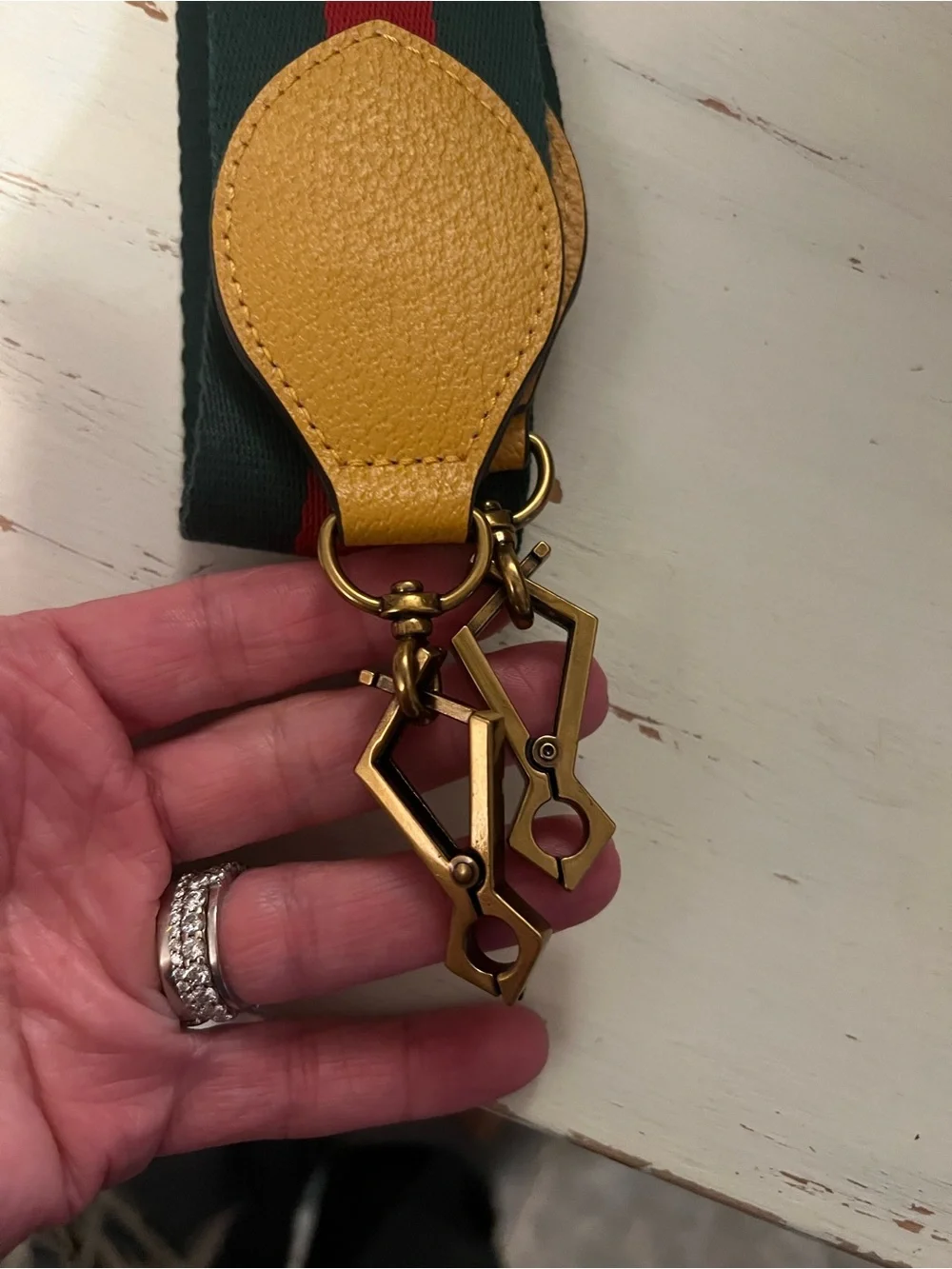 Gucci Supreme Canvas sherry line clutch Large size